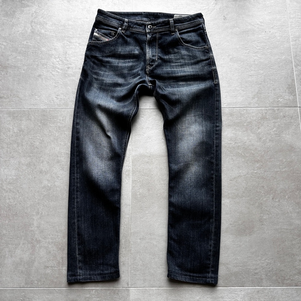 Diesel Krayver Jeans Men 29x32 Dark Wash Denim Slim Carrot Euro Urban Streetwear